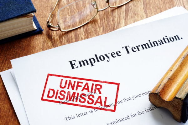 image of unfair dismissal documents